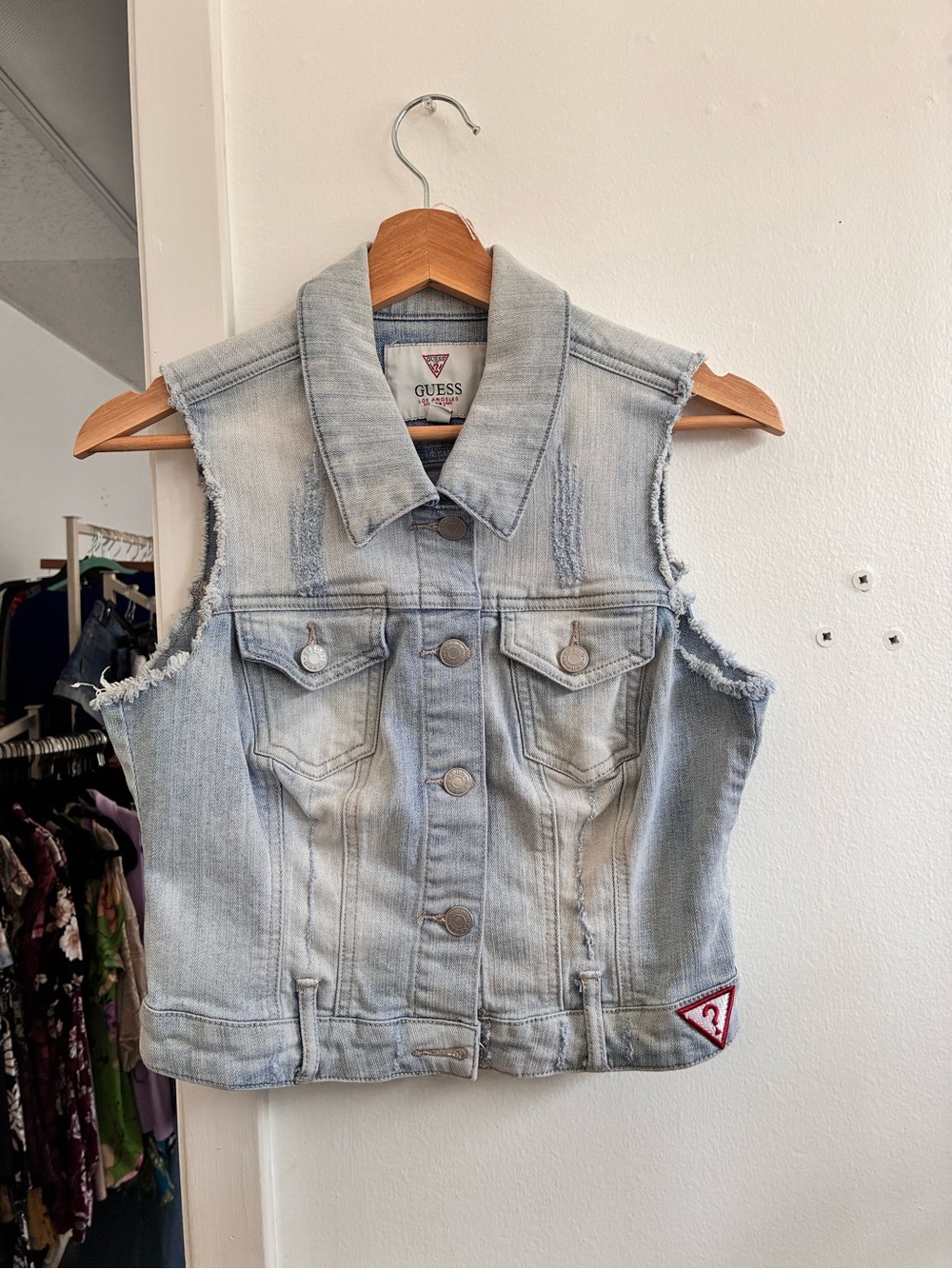 GUESS Light Blue Denim Jacket with Signature Label